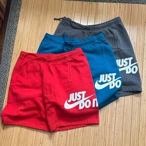 3 Pair Nike Just Do It Shorts XL